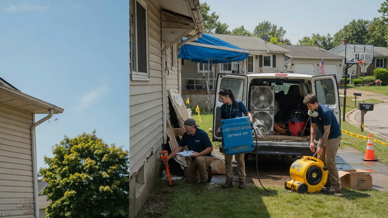 Ceiling Leak Cleanup in Port Washington, WI near me