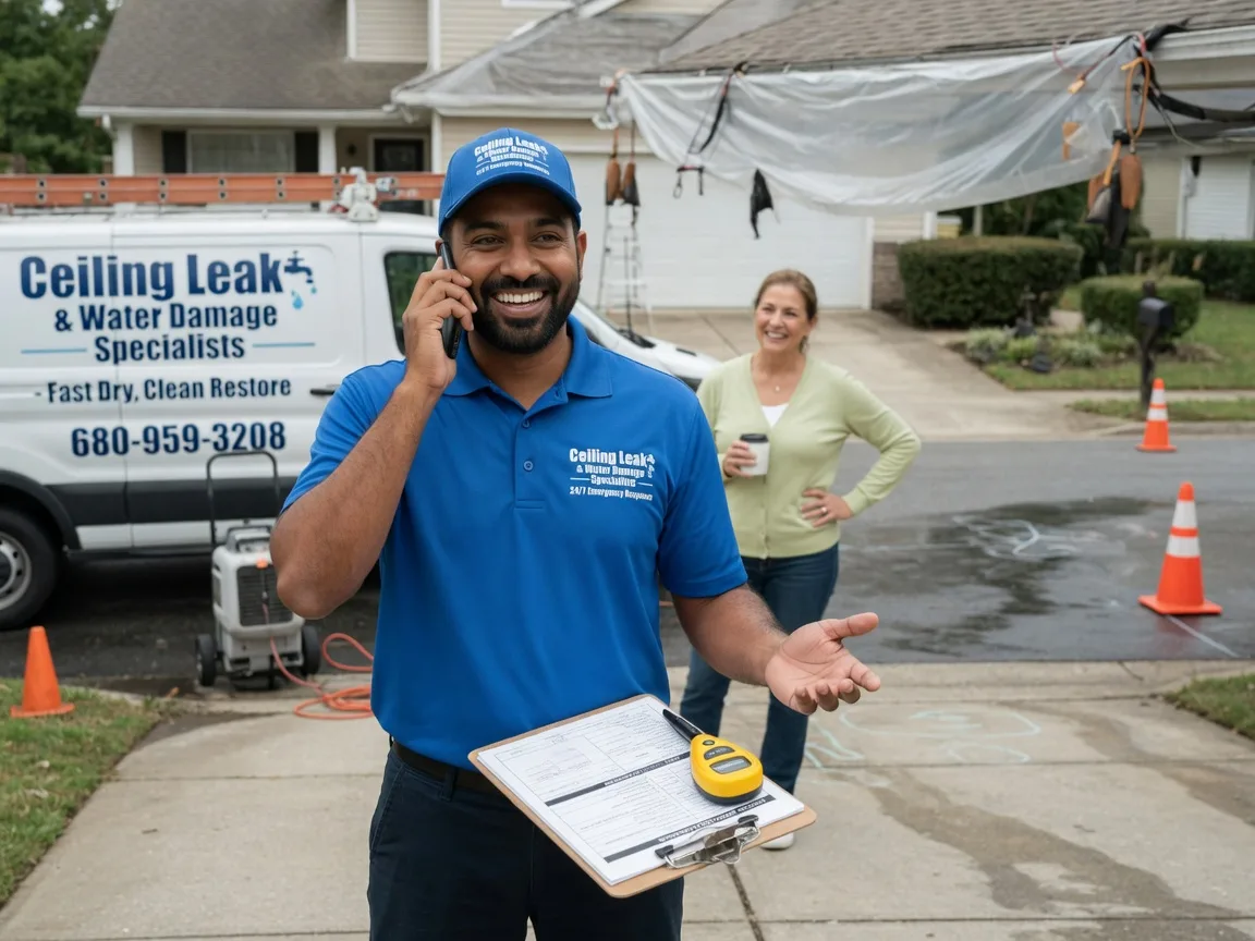 Ceiling Leak Cleanup Port Washington, WI FAQs